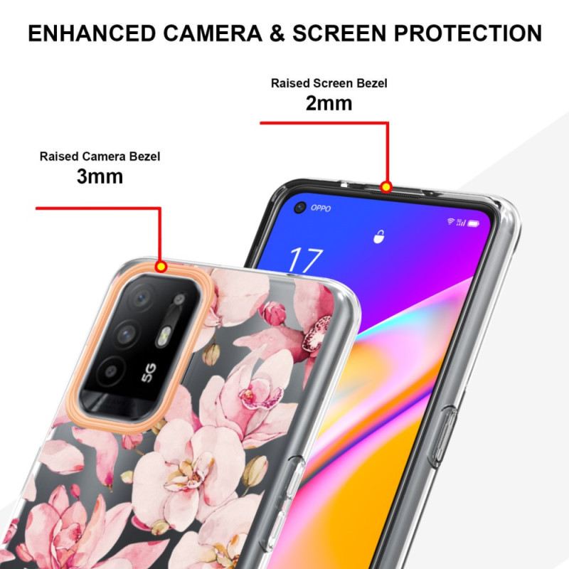 Maskica Oppo A94 5G Cvijet Begonije