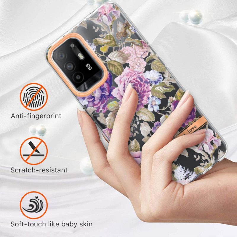 Maskica Oppo A94 5G Cvjetovi Begonije