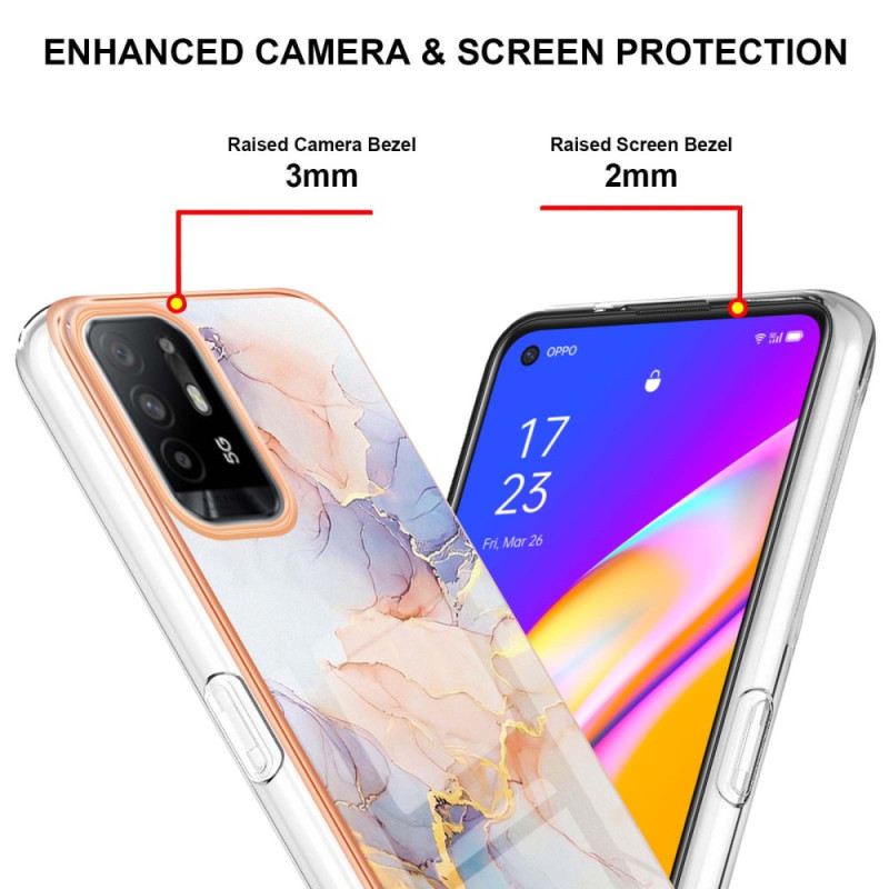 Maskica Oppo A94 5G Pastelni Mramor