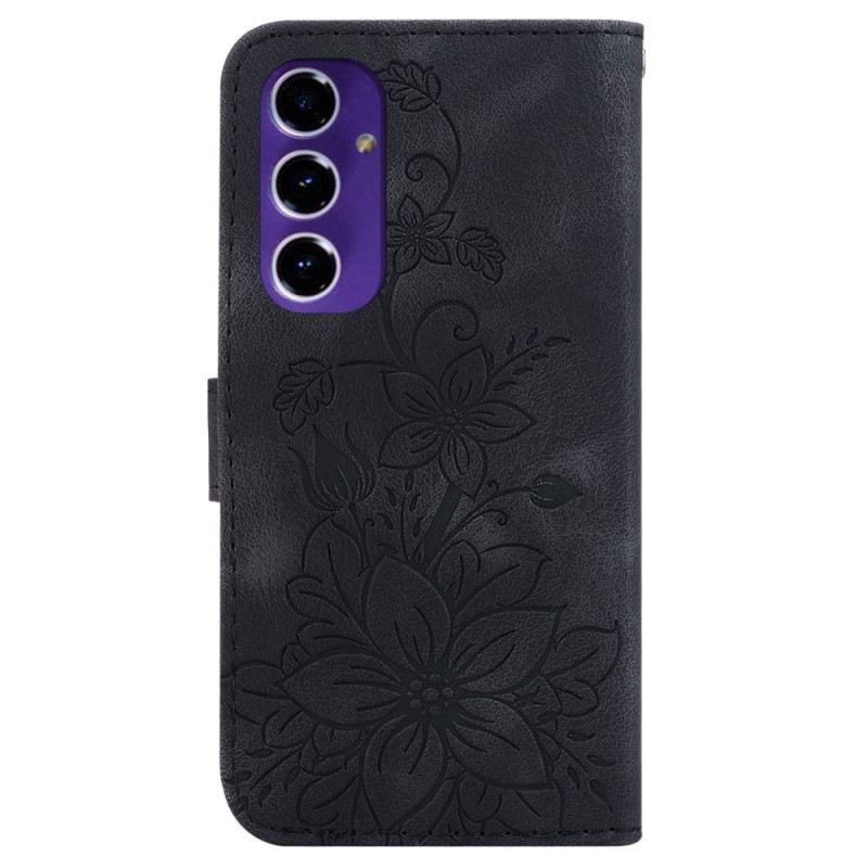 Flip Futrola Samsung Galaxy S24 Fe Maskice Za Mobitele Efekt Cvjetne Antilop Kože