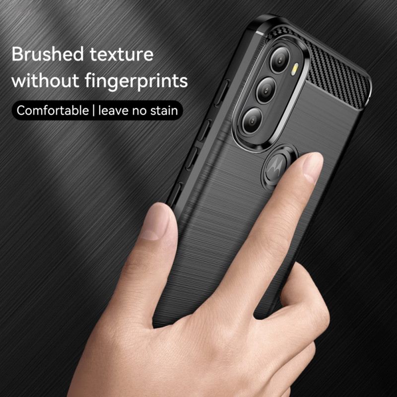 Maskica Moto G71 5G Brušena Karbonska Vlakna