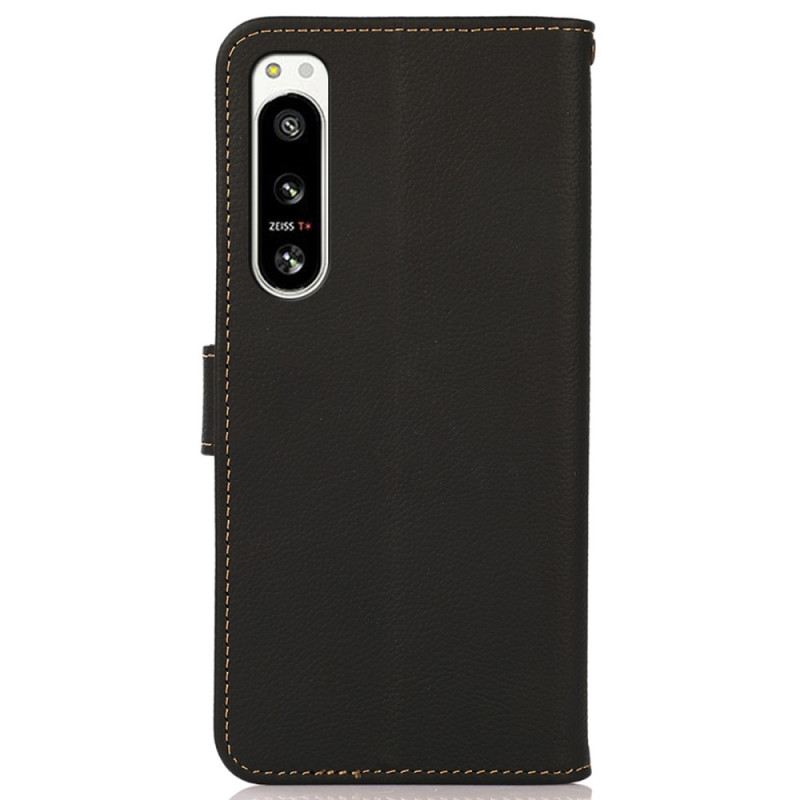 Futrola Sony Xperia 5 IV Khazneh Rfid Prava Koža