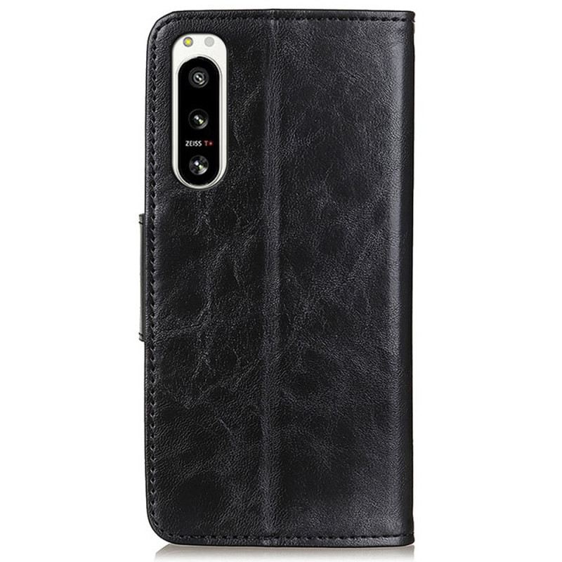 Futrola Sony Xperia 5 IV Vintage Kopča Od Podijeljene Kože
