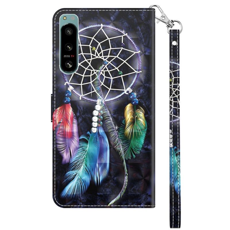 Kožna Futrola Sony Xperia 5 IV Hvatač Snova S Remenom