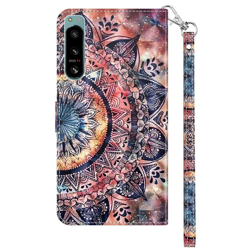 Kožna Futrola Sony Xperia 5 IV Šarena Mandala S Remenom