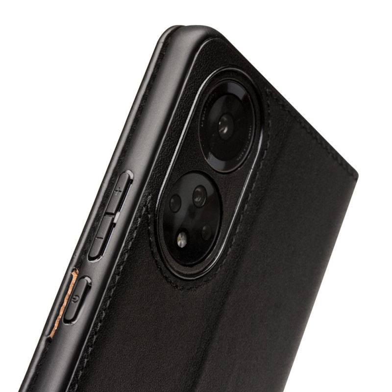 Flip Futrola Honor 50 Pro Kožna Futrola Profesionalna Prava Qialino Koža