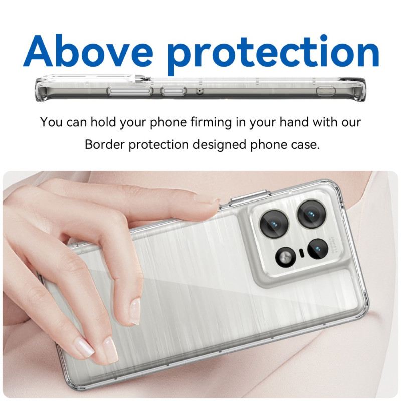 Maskica Motorola Edge 50 Pro Prozirni Galvanizirani Gumbi