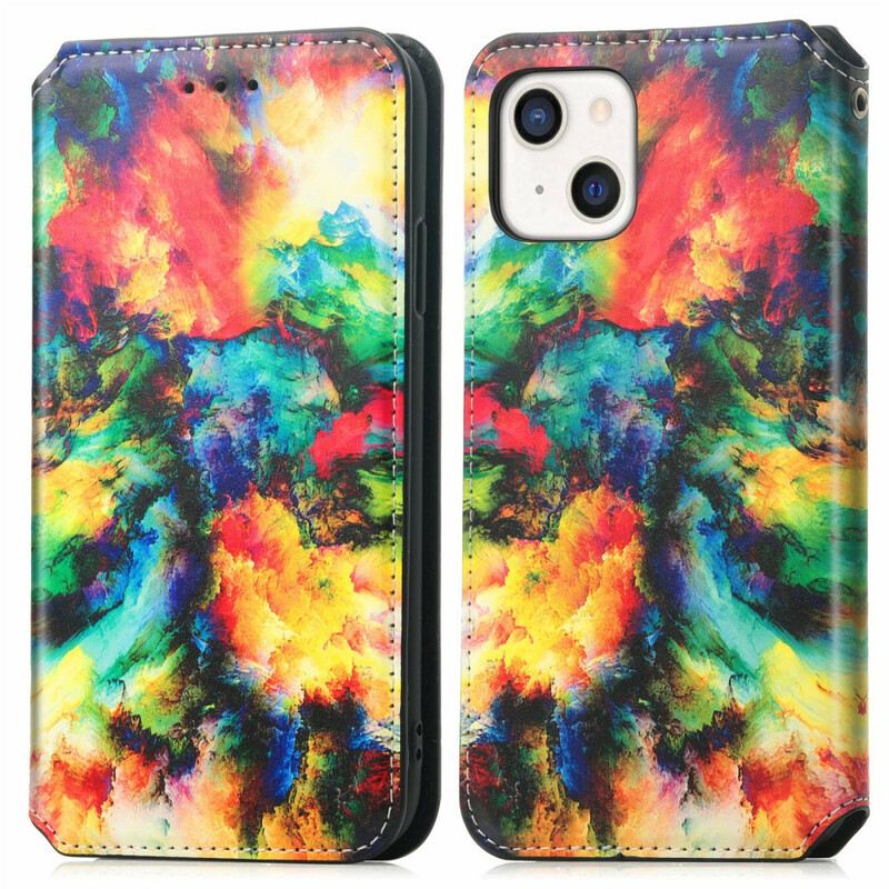 Flip Futrola iPhone 13 Mini Kožna Futrola Caseneo Rfid Dizajn