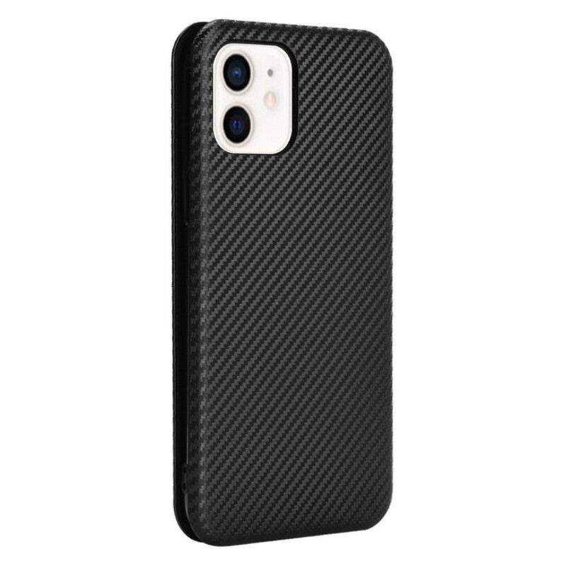Flip Futrola iPhone 13 Mini Kožna Futrola Karbonska Vlakna