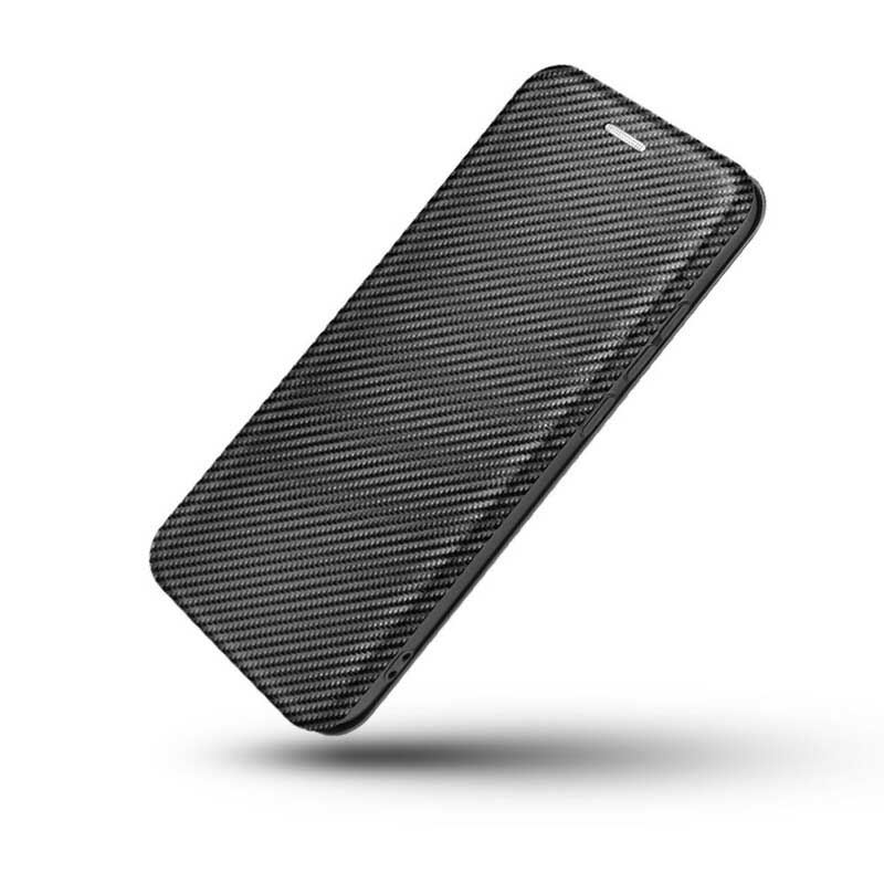 Flip Futrola iPhone 13 Mini Kožna Futrola Karbonska Vlakna