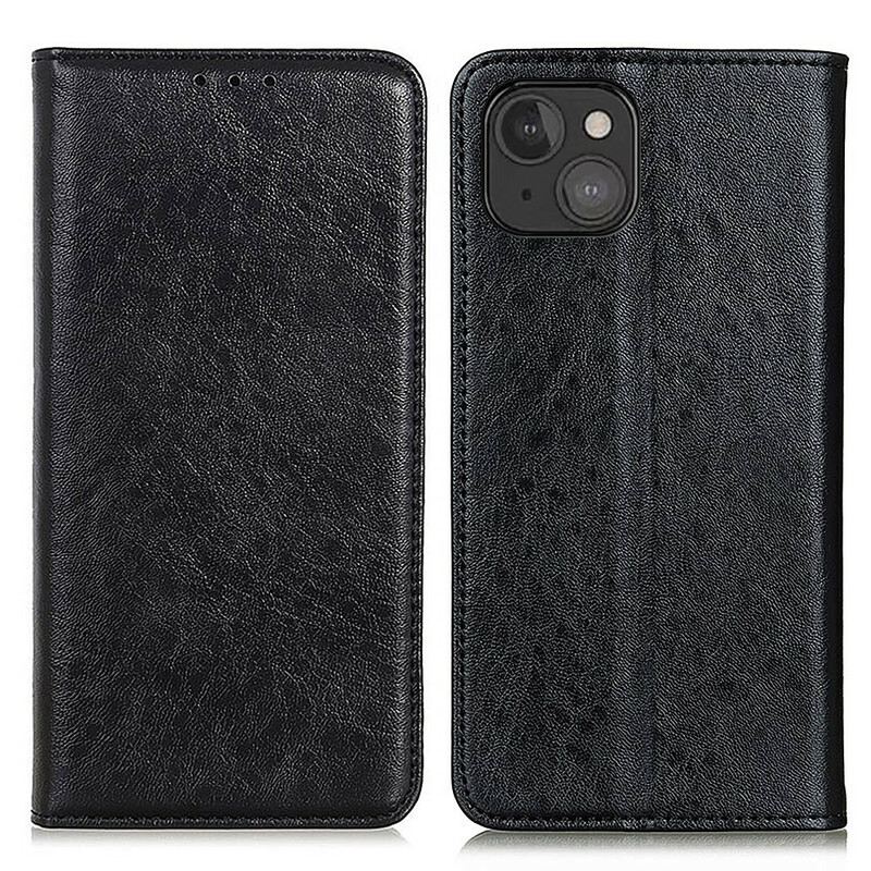 Flip Futrola iPhone 13 Mini Kožna Futrola Teksturirana Podijeljena Koža