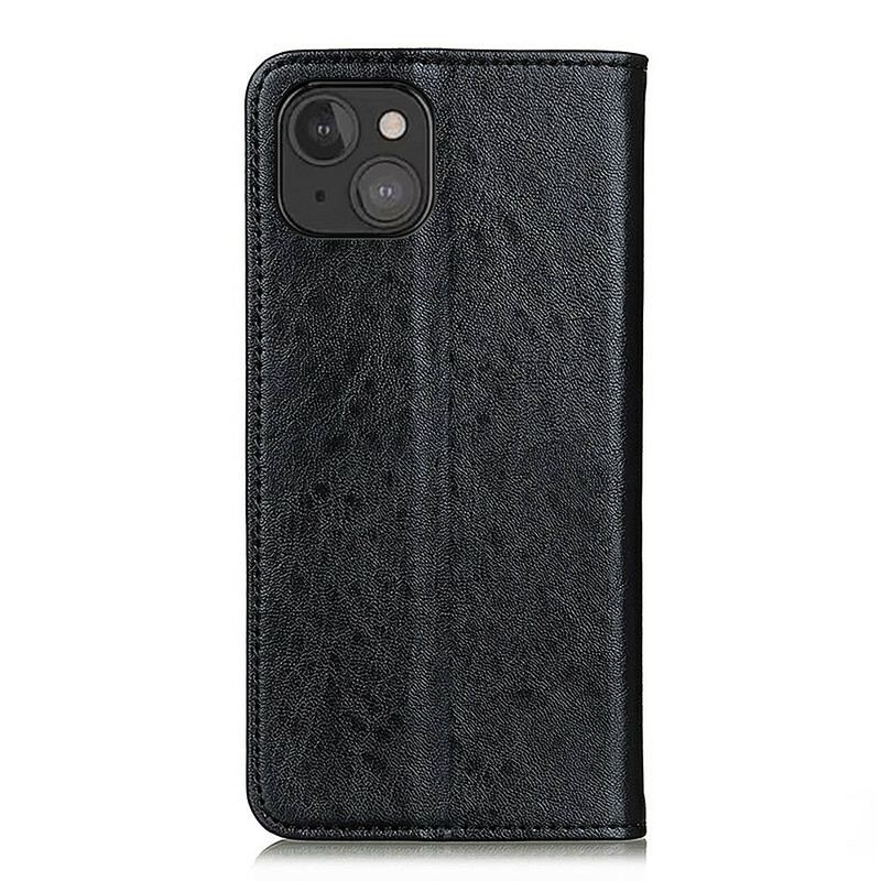 Flip Futrola iPhone 13 Mini Kožna Futrola Teksturirana Podijeljena Koža