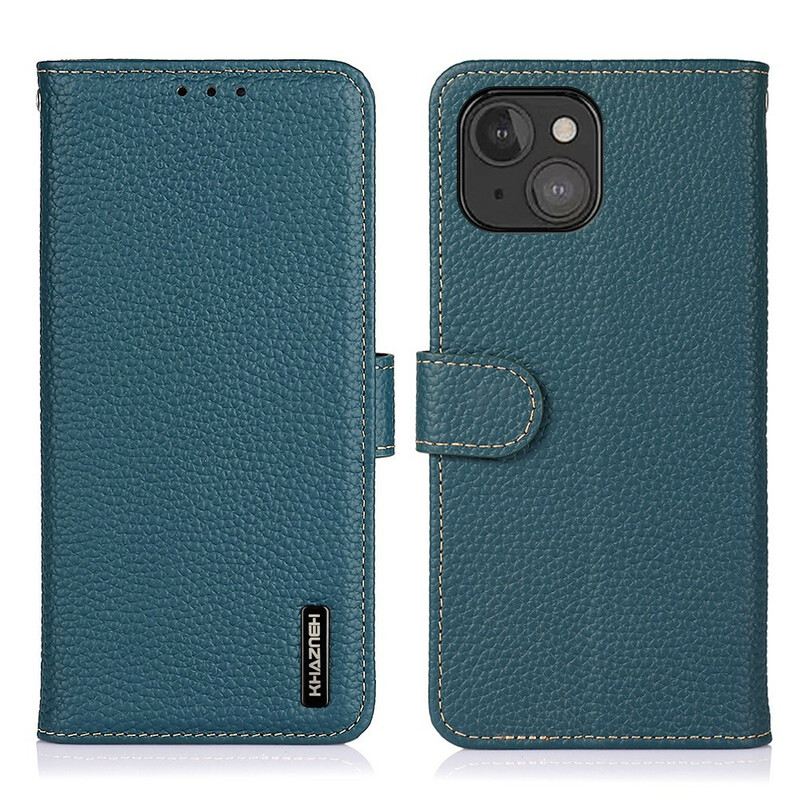 Futrola iPhone 13 Mini Prava Khazneh Litchi Koža