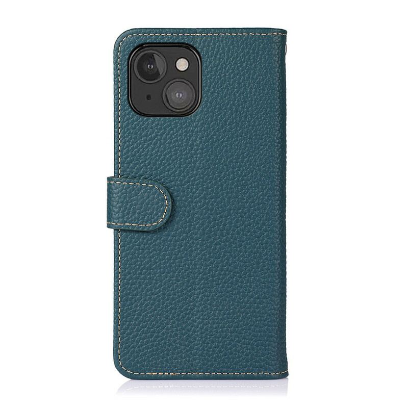 Futrola iPhone 13 Mini Prava Khazneh Litchi Koža