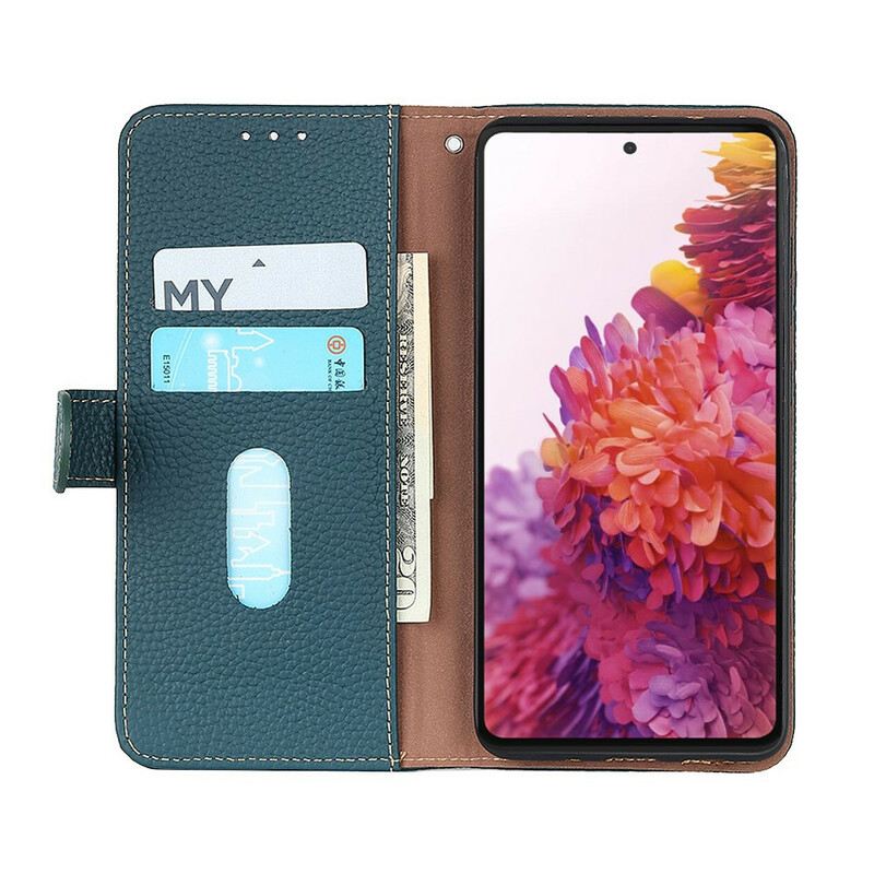 Futrola iPhone 13 Mini Prava Khazneh Litchi Koža