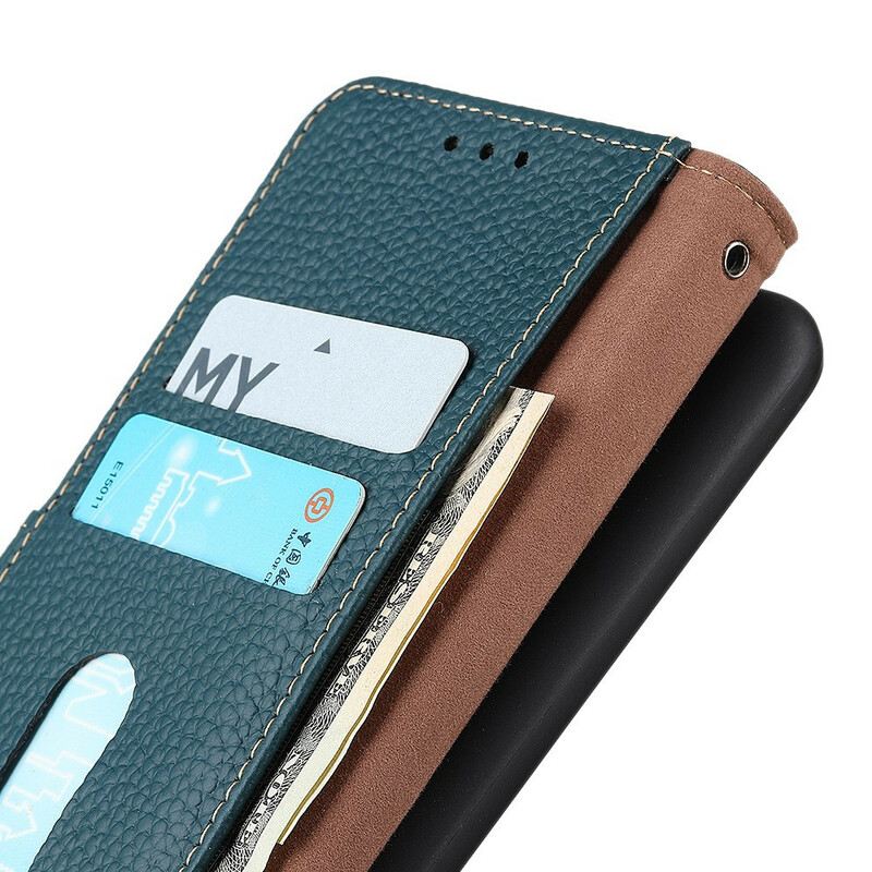 Futrola iPhone 13 Mini Prava Khazneh Litchi Koža