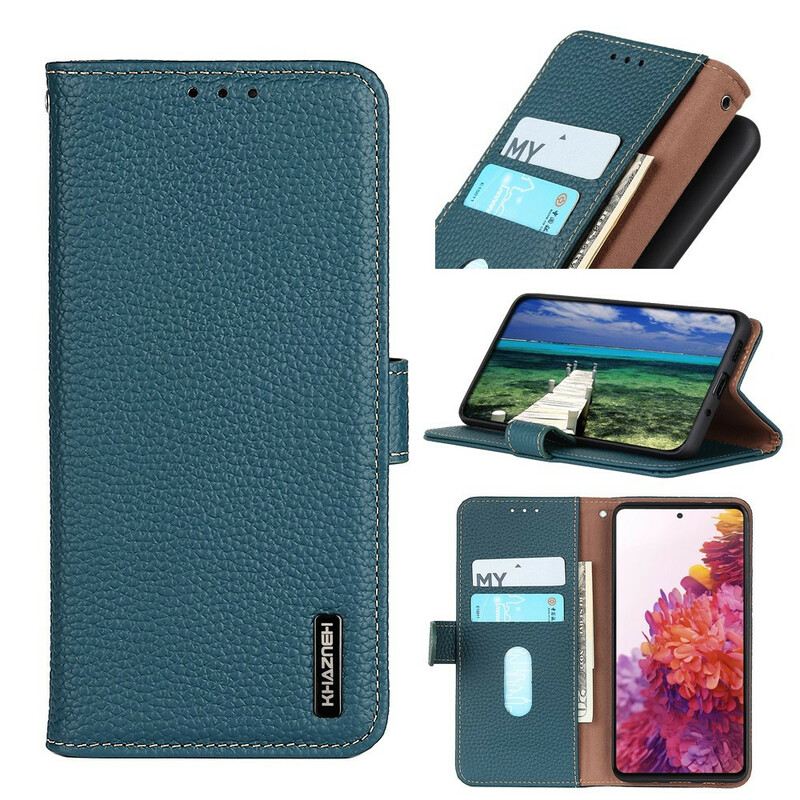 Futrola iPhone 13 Mini Prava Khazneh Litchi Koža