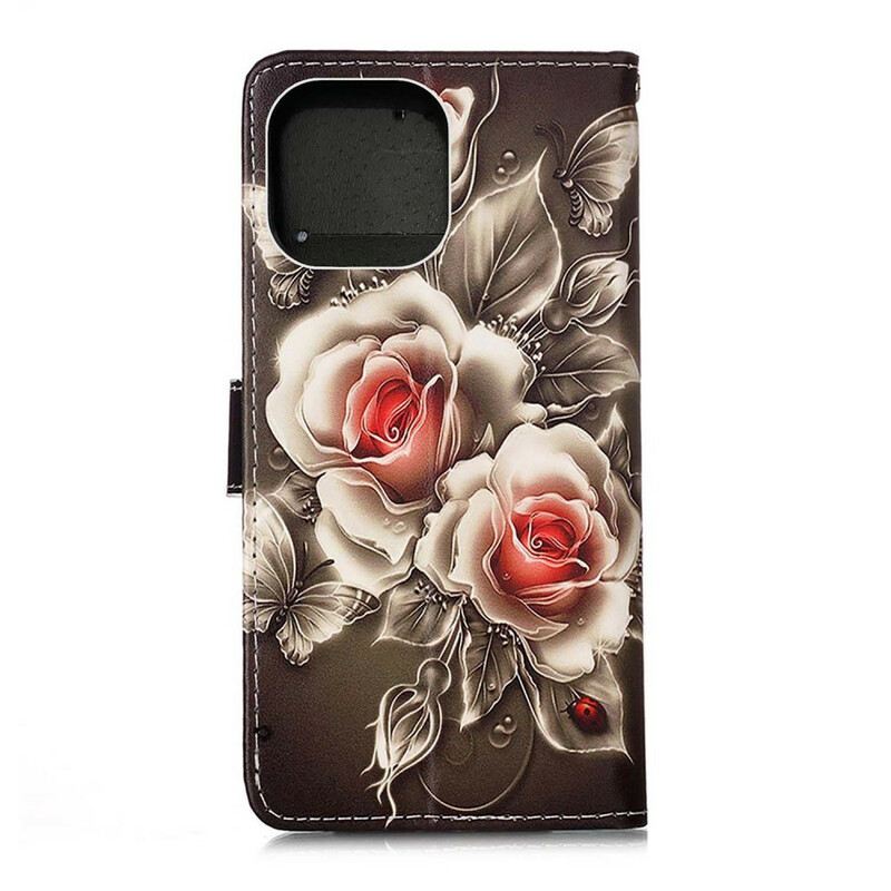 Futrola iPhone 13 Mini Zlatne Ruže
