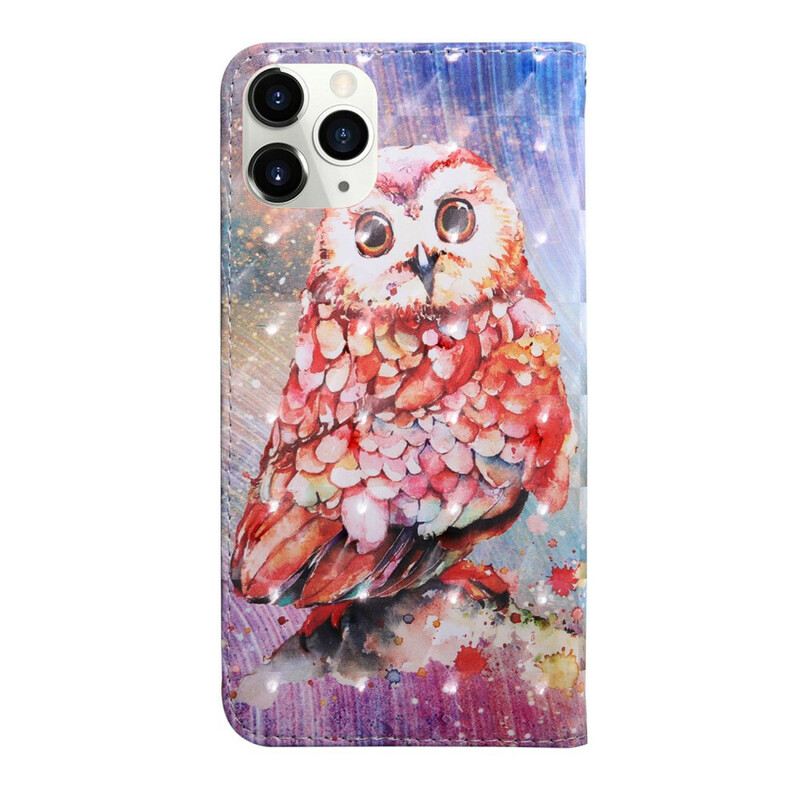 Kožna Futrola iPhone 13 Mini Svjetlosna Točka Germain The Owl