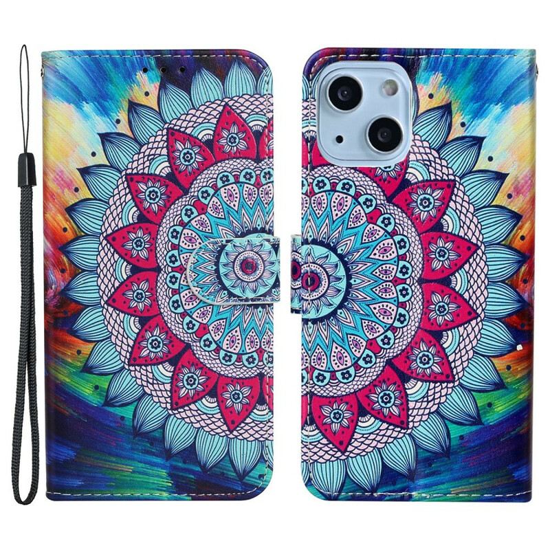 Kožna Futrola iPhone 13 Mini Ultra Šarena Mandala
