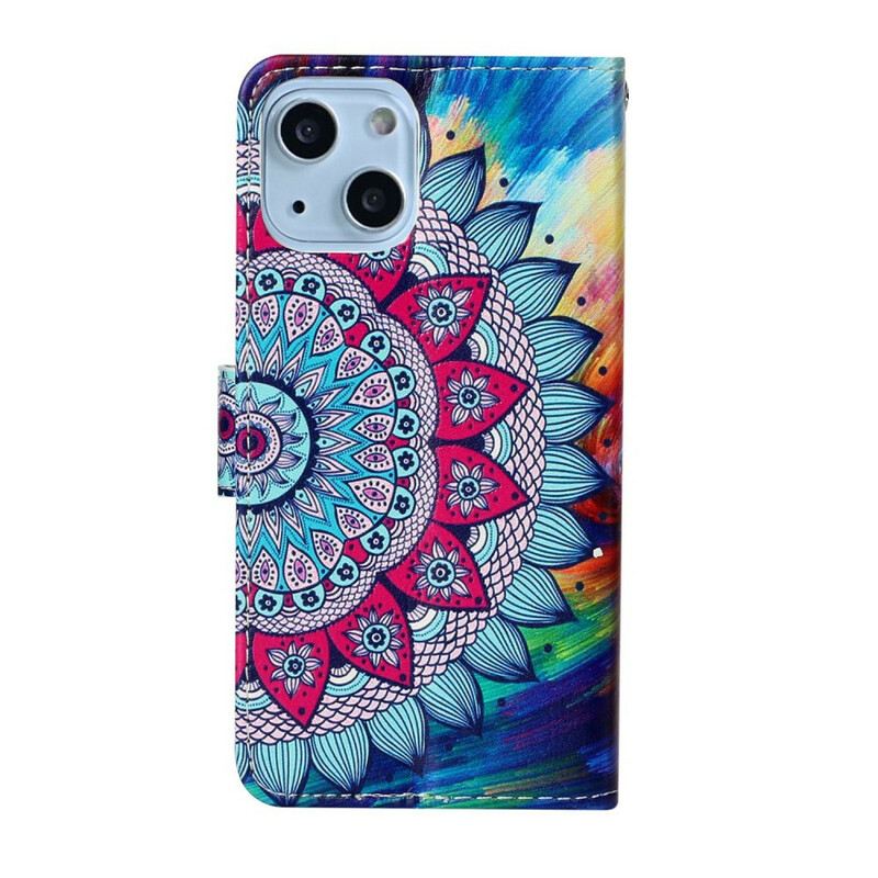 Kožna Futrola iPhone 13 Mini Ultra Šarena Mandala