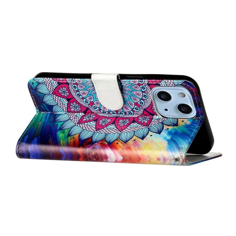 Kožna Futrola iPhone 13 Mini Ultra Šarena Mandala