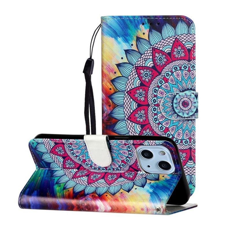 Kožna Futrola iPhone 13 Mini Ultra Šarena Mandala