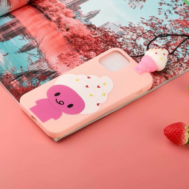 Maskica iPhone 13 Mini 3d Zabavni Sladoled