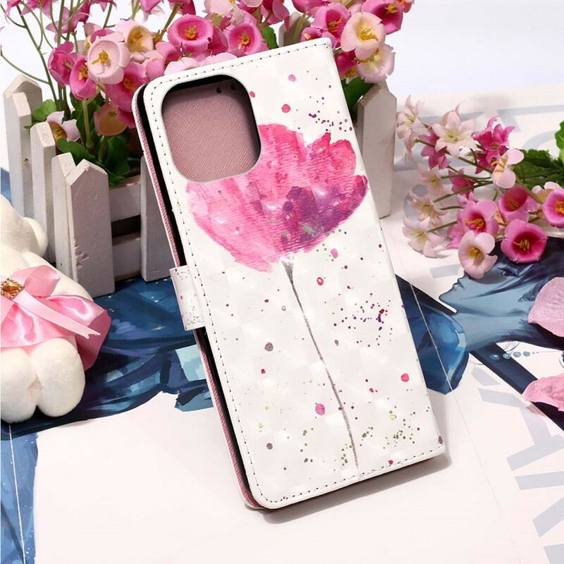 Maskica iPhone 13 Mini Akvarel Mak