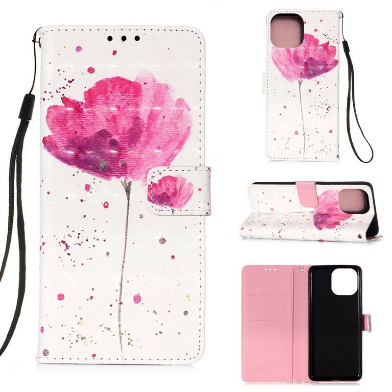 Maskica iPhone 13 Mini Akvarel Mak