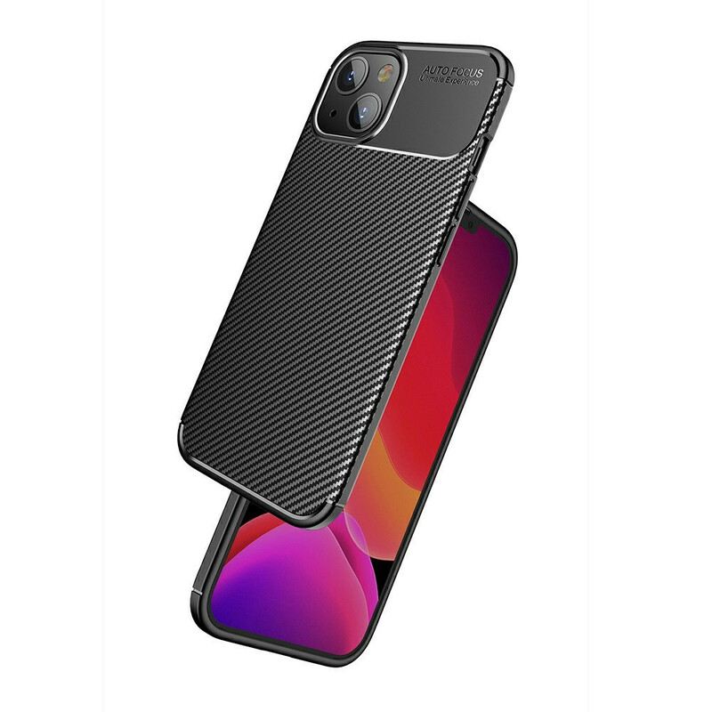 Maskica iPhone 13 Mini Fleksibilna Tekstura Karbonskih Vlakana