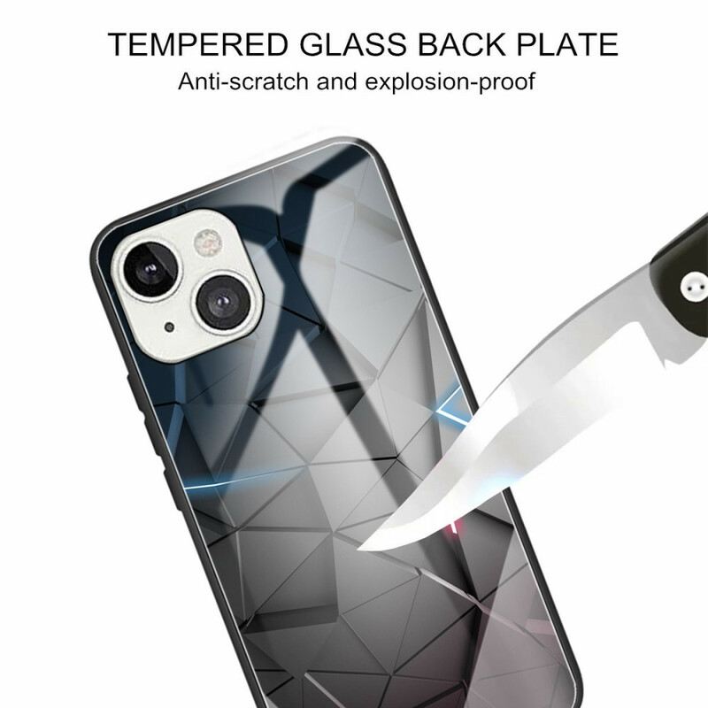 Maskica iPhone 13 Mini Geometrija Kaljenog Stakla