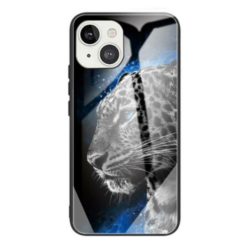 Maskica iPhone 13 Mini Kaljeno Staklo Feline Face