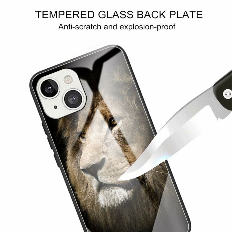 Maskica iPhone 13 Mini Kaljeno Staklo Lavlje Glave