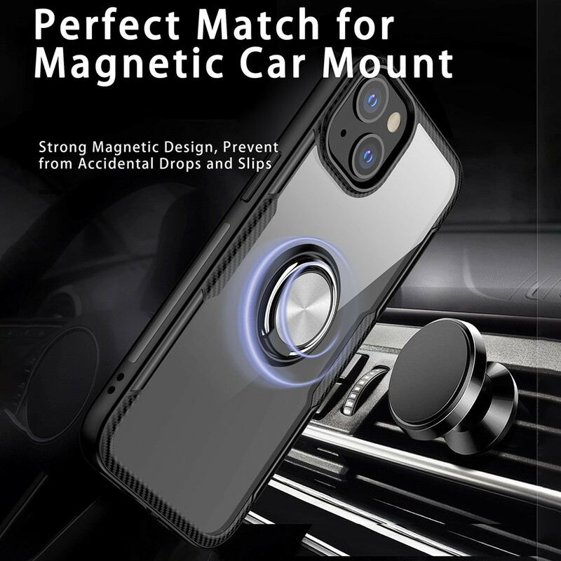 Maskica iPhone 13 Mini Metalni Prsten Od Karbonskih Vlakana