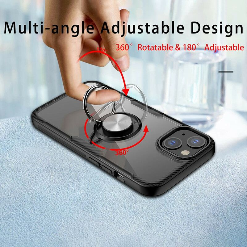 Maskica iPhone 13 Mini Metalni Prsten Od Karbonskih Vlakana