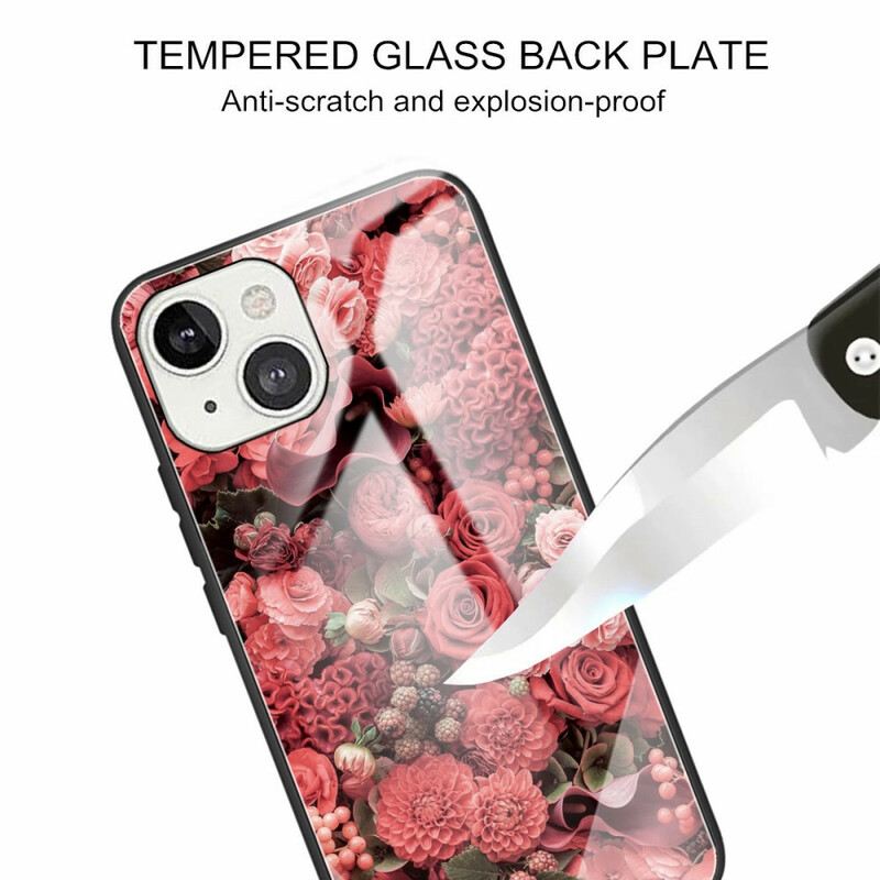 Maskica iPhone 13 Mini Rose Flowers Kaljeno Staklo