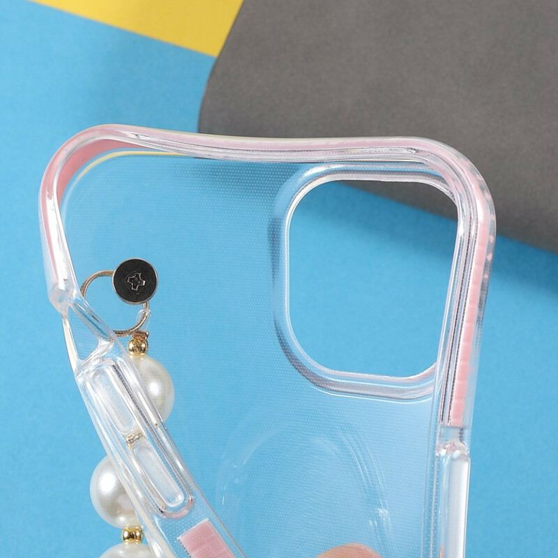 Maskica iPhone 13 Mini Silikonske Perle Za Narukvicu