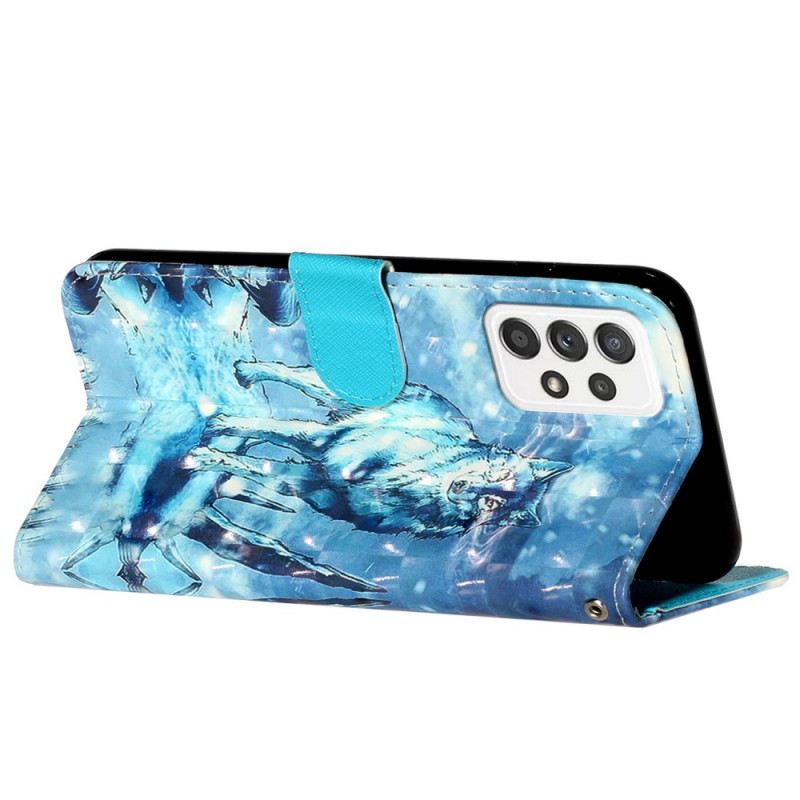 Flip Futrola Samsung Galaxy A33 5G Lanyard Wolf