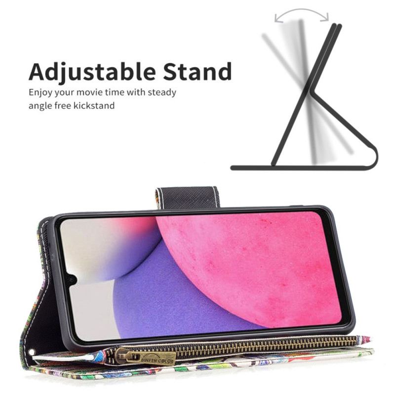 Futrola Samsung Galaxy A33 5G Džep Za Drvo S Patentnim Zatvaračem