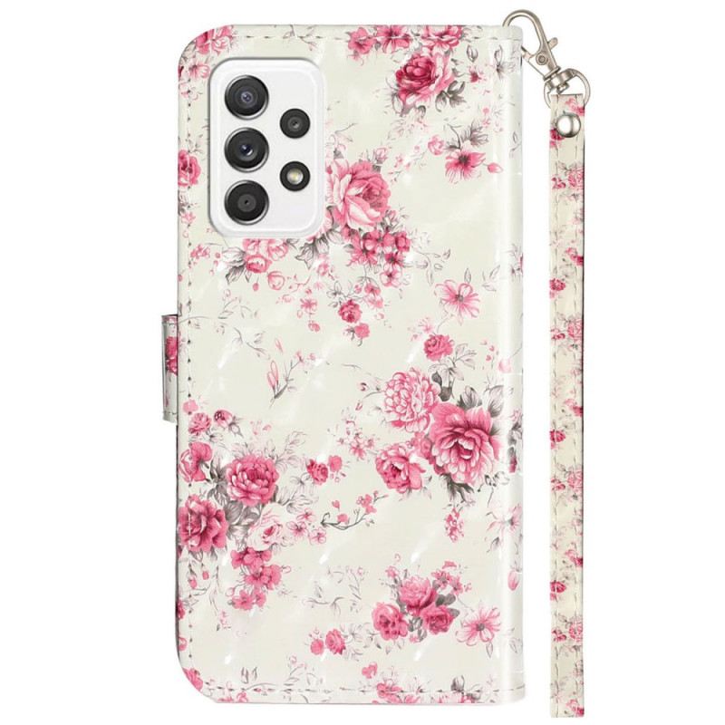 Kožna Futrola Samsung Galaxy A33 5G Remen Liberty Flowers