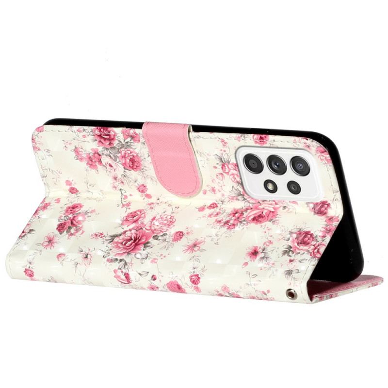 Kožna Futrola Samsung Galaxy A33 5G Remen Liberty Flowers