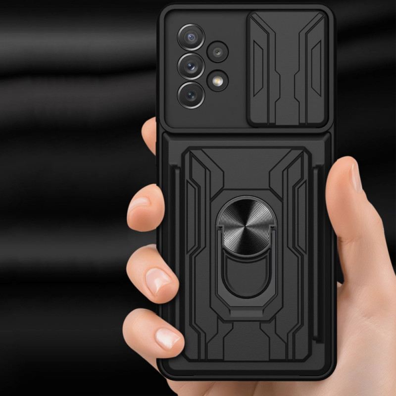 Maskica Samsung Galaxy A33 5G Dizajnerski Držač Kartice I Štitnici Za Leće