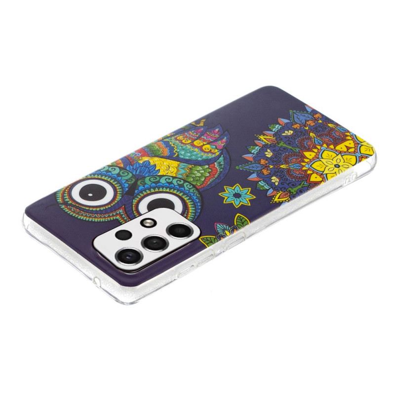 Maskica Samsung Galaxy A33 5G Mandala Fluorescentne Sove