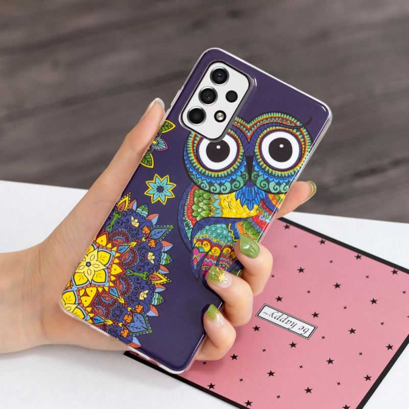 Maskica Samsung Galaxy A33 5G Mandala Fluorescentne Sove