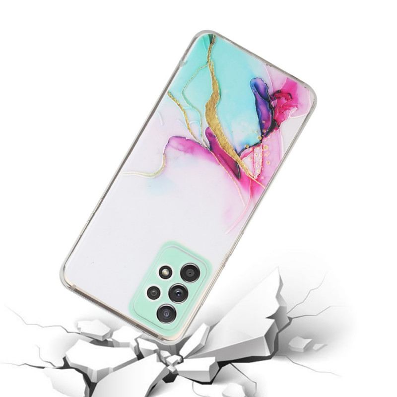 Maskica Samsung Galaxy A33 5G Silikonski Mramorni Efekt