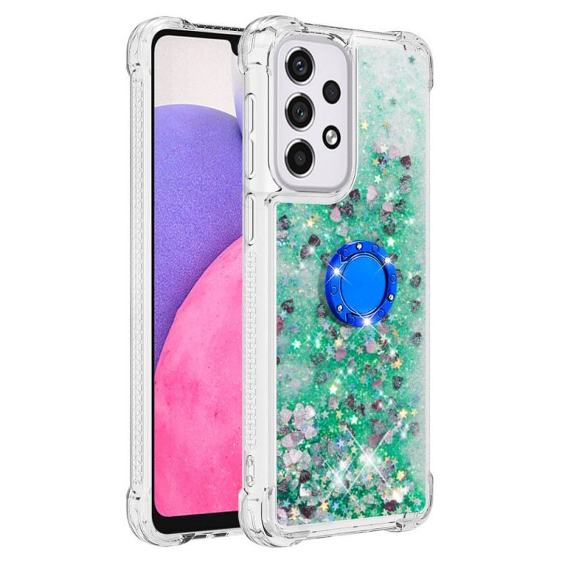 Maskica Samsung Galaxy A33 5G Šljokice S Potporom Za Prsten