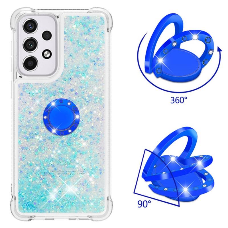 Maskica Samsung Galaxy A33 5G Šljokice S Potporom Za Prsten