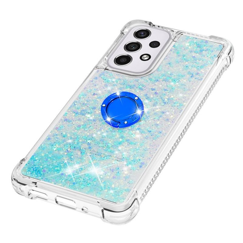Maskica Samsung Galaxy A33 5G Šljokice S Potporom Za Prsten