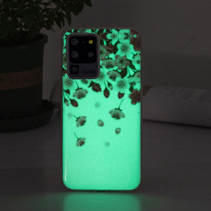 Maskica Samsung Galaxy S20 Ultra Fluorescentno Cvijeće
